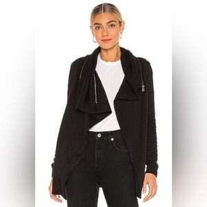 All Saints Black Drape Cardigan